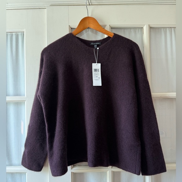 EILEEN FISHER Cashmere Crew Sweater - Picture 1 of 3